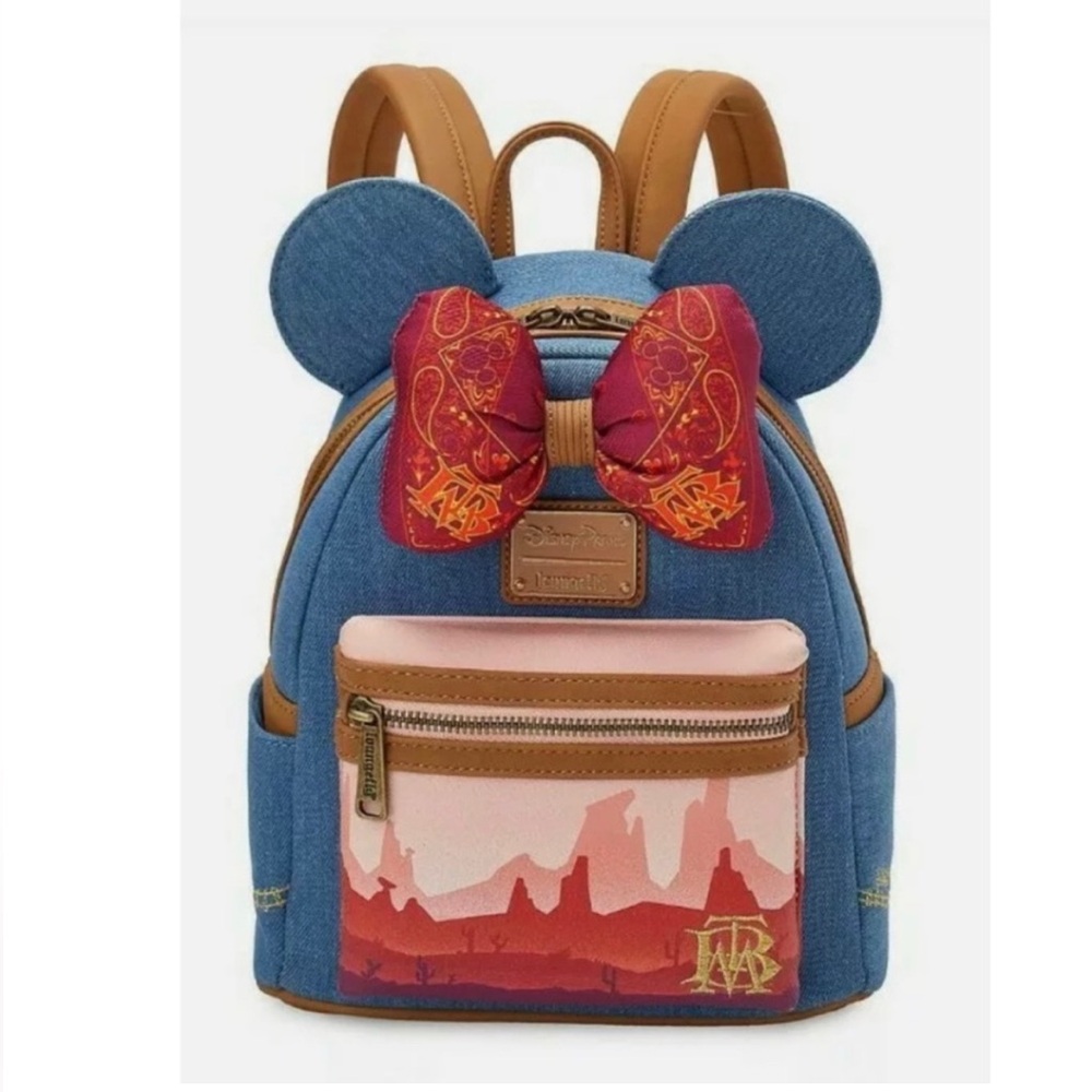 Loungefly Disney Parks Limited Edition Minnie Big Thunder Mountain Mini Backpack